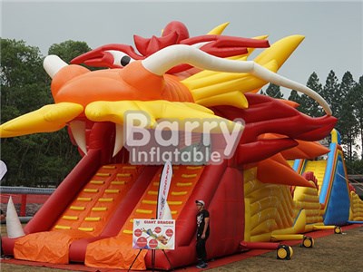Big Inflatable Dragon Slide /Large Inflatable Slide Factory Price BY-DS-011
